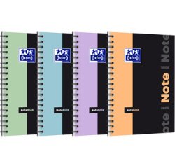 Etudiants Cahier à spirale NOTEBOOK Pastel, B5, seyès