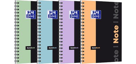Notebook Oxford Pastel Etudiant Integrale 185X250 160P Optik P. Seyes+Tag Assorti