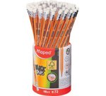 Crayon BLACK'PEPS, avec gomme, pot de 72