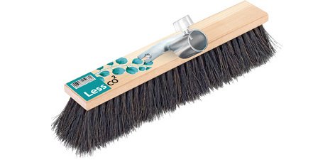 Balai de rue 'LessCO2', en bois, 400 mm