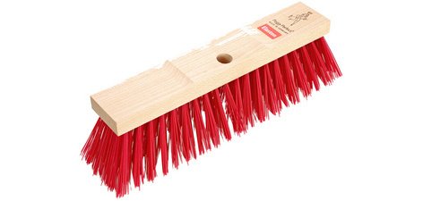 Balai de rue, en bois, largeur: 400 mm