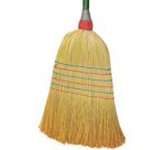 Balai paille de riz, manche en bois, 6 fils