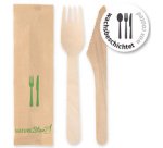 Jeu de couverts Simple, en bouleau, 2 pièces