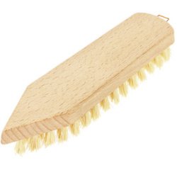 Brosse à récurer, bois naturel, pointu