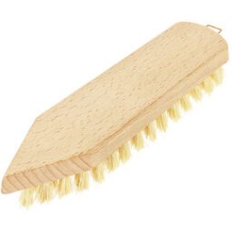 Brosse à récurer, bois naturel, pointu