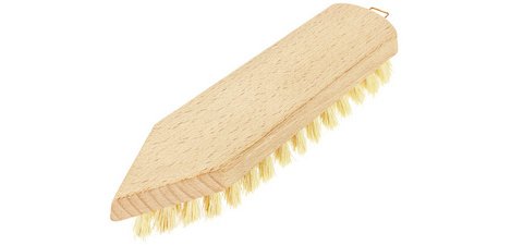 Natural wood scrubbing brush, pointed