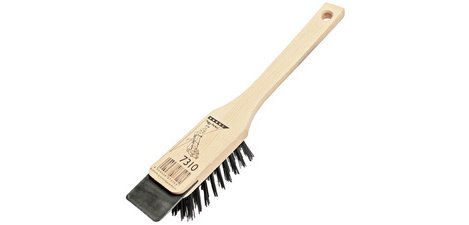 Brush for lawnmower, natural wood