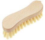 Brosse à récurer 'Éco', bois naturel, en S