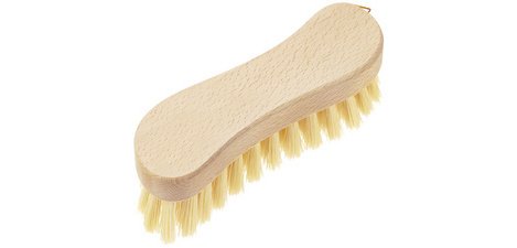 Brosse à récurer 'Éco', bois naturel, en S