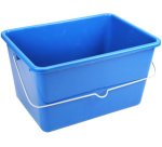 Seau avec anse en acier, 12 litres, bleu