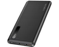 Batterie externe mobile, 8.000 mAh, 2 USB-A, noir