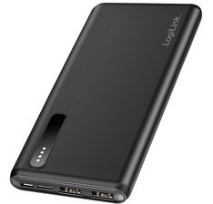 Batterie externe mobile, 8.000 mAh, 2 USB-A, noir