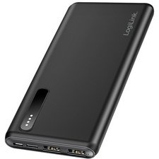 Batterie externe mobile, 8.000 mAh, 2 USB-A, noir