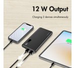 Powerbank, 8.000 mAh, 2 USB-A, noir