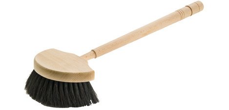 Brosse à fenêtre demi-lune, crin de cheval