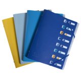 Trieur 8 compartiments polypropylène recyclé BeeBlue - A4 - Couleurs assorties