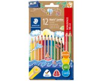 Crayon de couleur Noris jumbo, étui 10+2