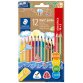 Crayon de couleur Noris jumbo, étui 10+2