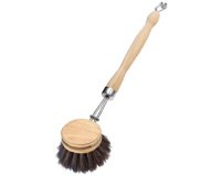 Brosse à vaisselle, bois naturel, rond
