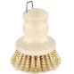 Brosse pour casseroles, bois naturel, rond