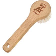 Brosse à champignons, bois naturel, rond