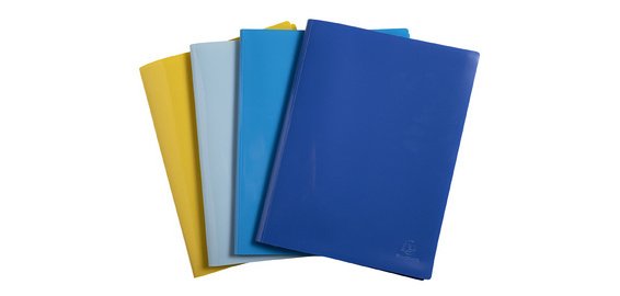 Protège-documents en PP recyclé semi-rigide BeeBlue 80 vues - A4 - Couleurs assorties