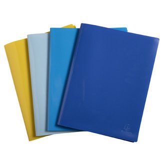 Protège-documents en PP recyclé semi-rigide BeeBlue 80 vues - A4 - Couleurs assorties