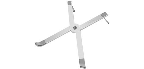 Support pour tablette/ordinateur portable, argent