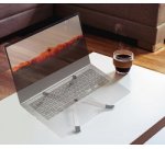 Support pour tablette/ordinateur portable, argent