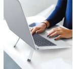 Support pour tablette/ordinateur portable, argent