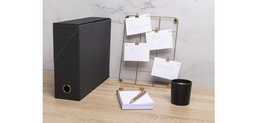 Boîte de transfert OfficeByMe dos 90mm - Bleu canard