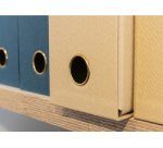 Boîte de transfert OfficeByMe dos 90mm - Bleu canard