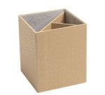 Pot à crayons Office by Me, 3 compartiments, noir