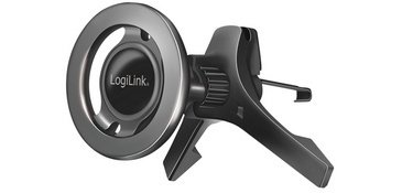 Black 3-point magnetic holder for smartphone