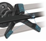 Support magnétique 3 points pour smartphone, noir