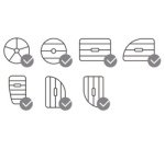 Support magnétique 3 points pour smartphone, noir