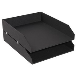Lot de 2 corbeilles à courrier OfficeByMe - Bleu canard