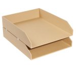 Set de corbeilles à courrier Office by Me, noir