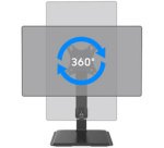 Bras support pour écran tactile avec socle, noir