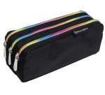 Trousse rectangle 3 compartiments Rainbow - Noir