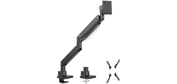 Bras support pour écran, longeur: 526 mm, noir