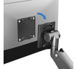 Bras support pour écran, longeur: 526 mm, noir