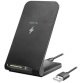 Chargeur par induction, 15 watts, noir