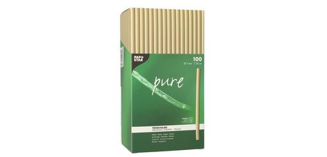 Paille en roseau 'pure', 250 mm, naturel