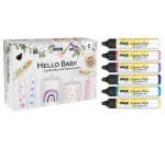 Candle Pen 'Hello Baby', set de 6