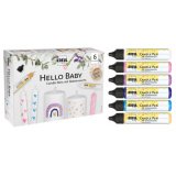 Candle Pen 'Hello Baby' - set van 6 stuks