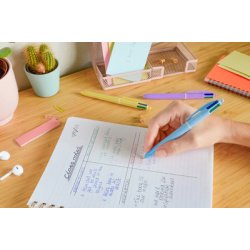 BIC Stylo à bille 4 Colours Pastel, présentoir de 30