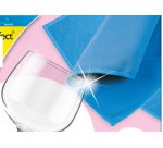 Chiffon microfibre pour verres, bleu