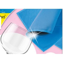 Chiffon microfibre pour verres, bleu