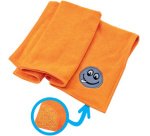 Chiffon microfibre 'Smile', orange